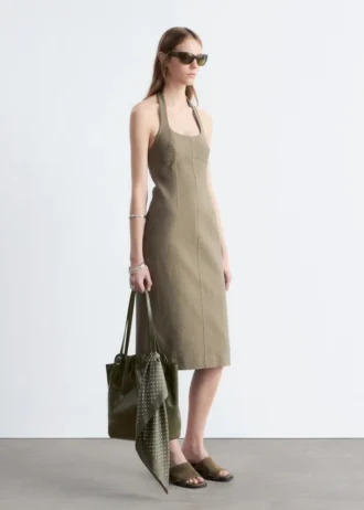 Robe midi à dos nu