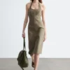 Robe midi à dos nu