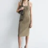 Robe midi à dos nu
