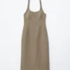 Robe midi à dos nu