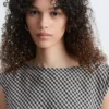Robe midi drapée asymétrique