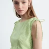 Robe midi drapée asymétrique