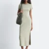 Robe midi en jersey