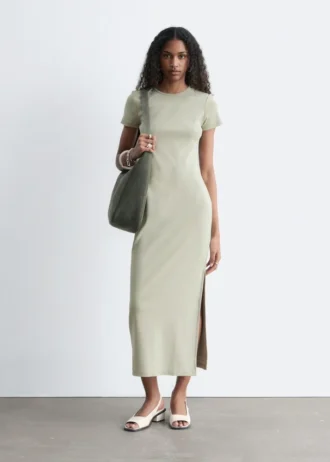 Robe midi en jersey