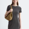 Robe midi en jersey