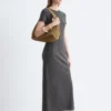 Robe midi en jersey