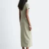 Robe midi en jersey