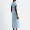 Robe midi en jersey