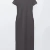 Robe midi en jersey