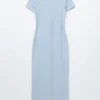 Robe midi en jersey