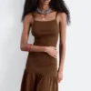 Robe midi en maille