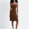 Robe midi en maille