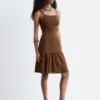 Robe midi en maille