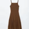 Robe midi en maille