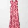 Robe midi en satin
