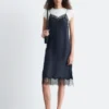 Robe midi en soie