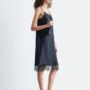 Robe midi en soie