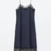 Robe midi en soie
