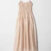 Robe midi froncée