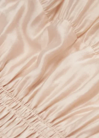 Robe midi froncée