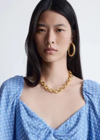 Robe midi à manches flottantes