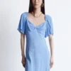 Robe midi à manches flottantes