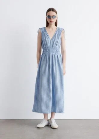 Robe midi à nœuds