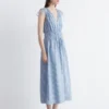 Robe midi à nœuds