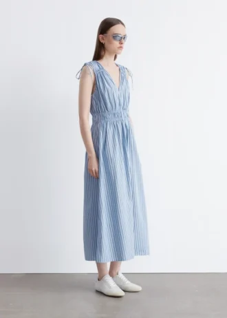 Robe midi à nœuds