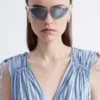 Robe midi à nœuds