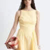 Robe midi à nouer dans le dos
