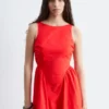 Robe midi à nouer dans le dos