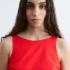 Robe midi à nouer dans le dos