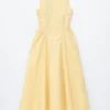 Robe midi à nouer dans le dos