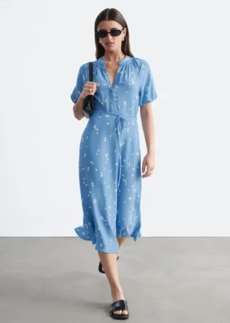 robe midi nouer la taille 1 2 330x462 - Robe midi &agrave; nouer &agrave; la taille