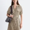Robe midi à nouer à la taille