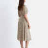 Robe midi à nouer à la taille