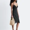 Robe midi à pois