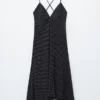 Robe midi à pois