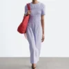 Robe midi smockée
