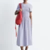 Robe midi smockée