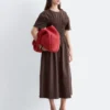 Robe midi smockée