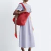 Robe midi smockée