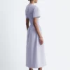 Robe midi smockée