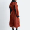 Robe midi technique à cordon