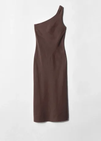 Robe midi à une épaule