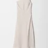 Robe midi à une épaule