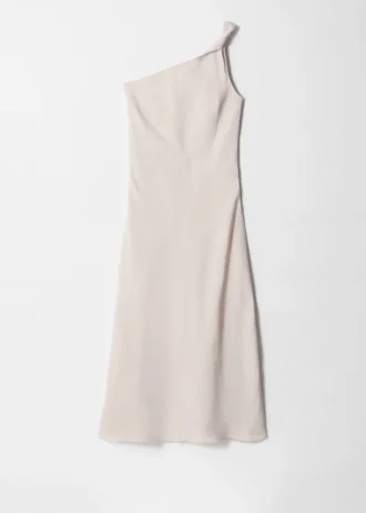 Robe midi à une épaule