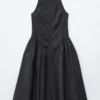 Robe midi évasée