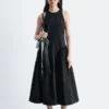 Robe midi évasée
